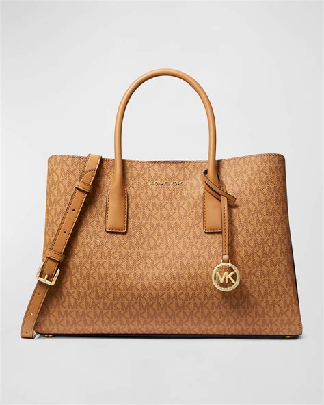 michael kors gold satchel handbag|Michael Kors ruthie handbag.